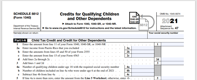 Schedule 8812 2022 Puerto Rico To Receive Child Tax Credit | Puerto Rico 51St